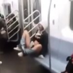 Crazy Black Slut Masturbates On A Very Public Train